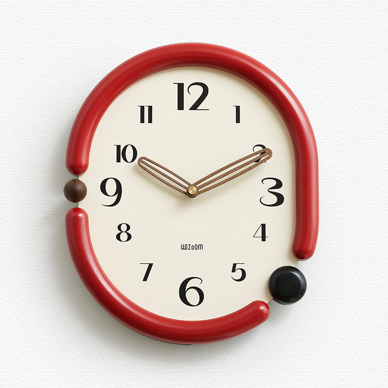 Minimalist Analog Wall Clock - Unique Design - Aluminum Style