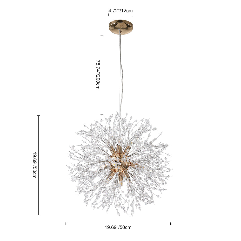 Modern Everly Quinn Design Crystal light - Firework Style - Unique Crafted