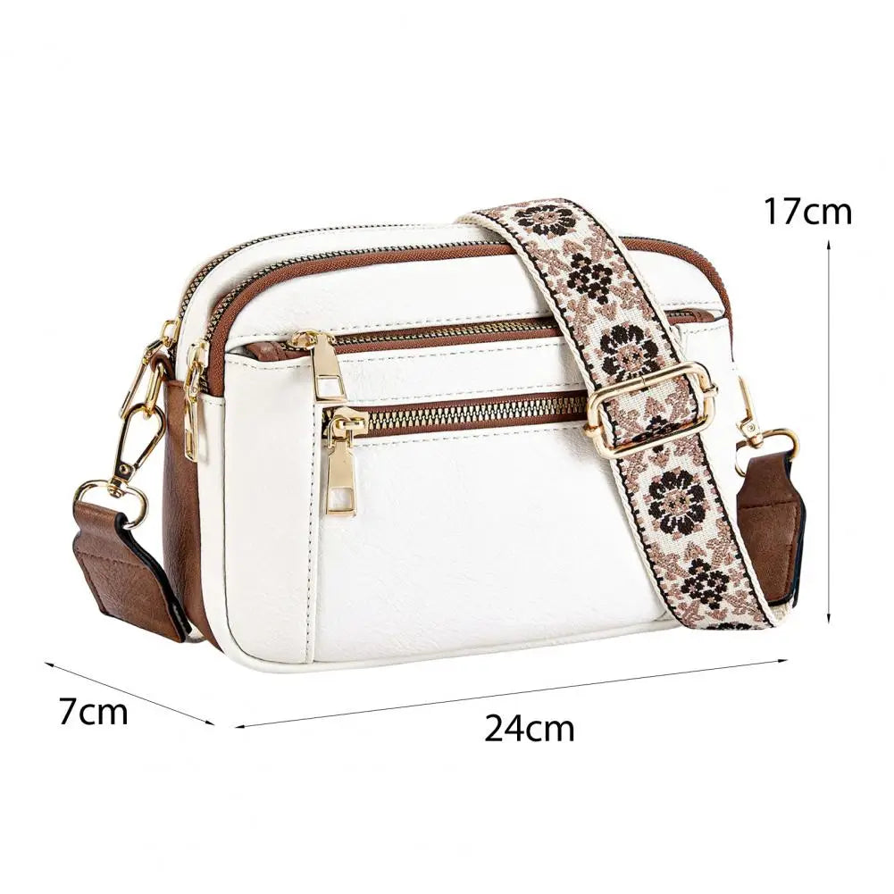 New Fashion Style Shoulder Bag - Refined Leather - Multiple Compartment