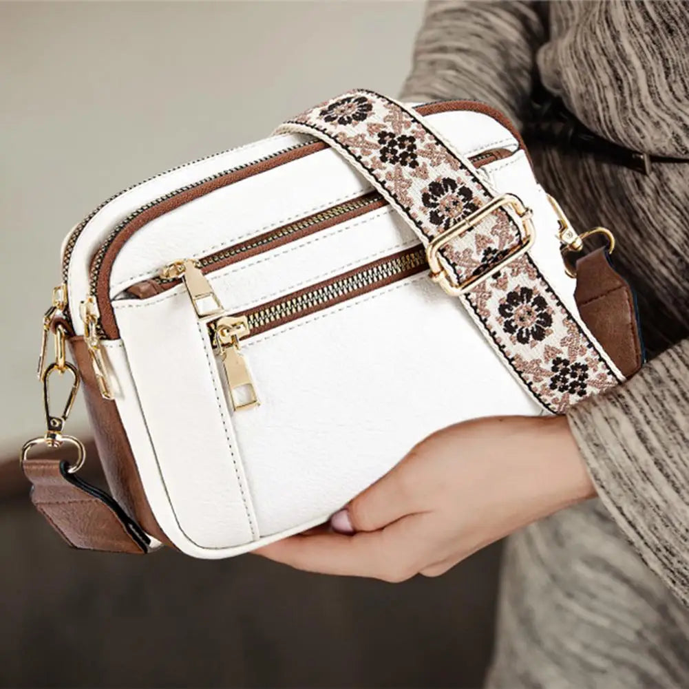 New Fashion Style Shoulder Bag - Refined Leather - Multiple Compartment