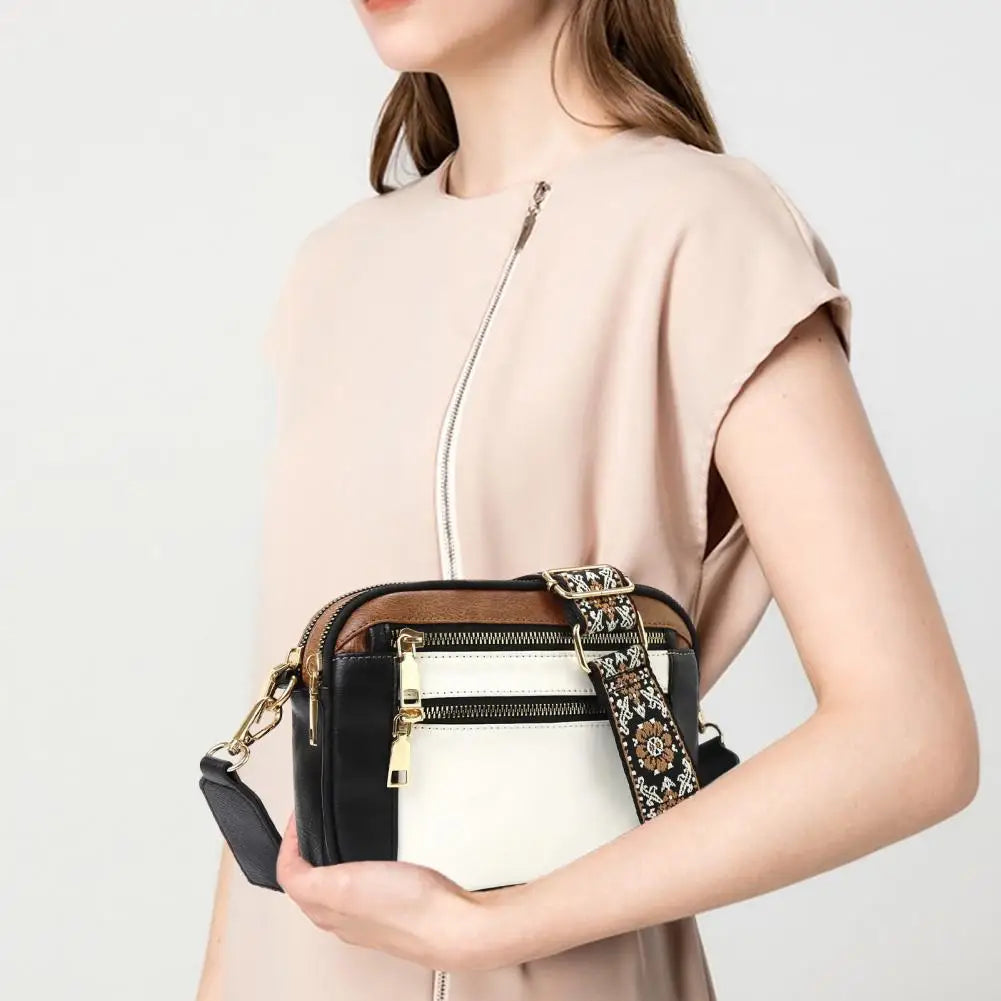 New Fashion Style Shoulder Bag - Refined Leather - Multiple Compartment