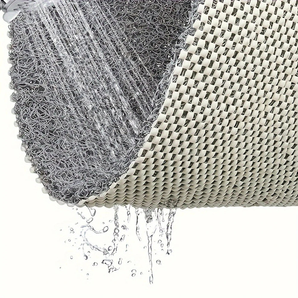 Non Slip Safe Shower Mat - Antibacterial - Waterproof - Quick Dry - Drain Holes Feature