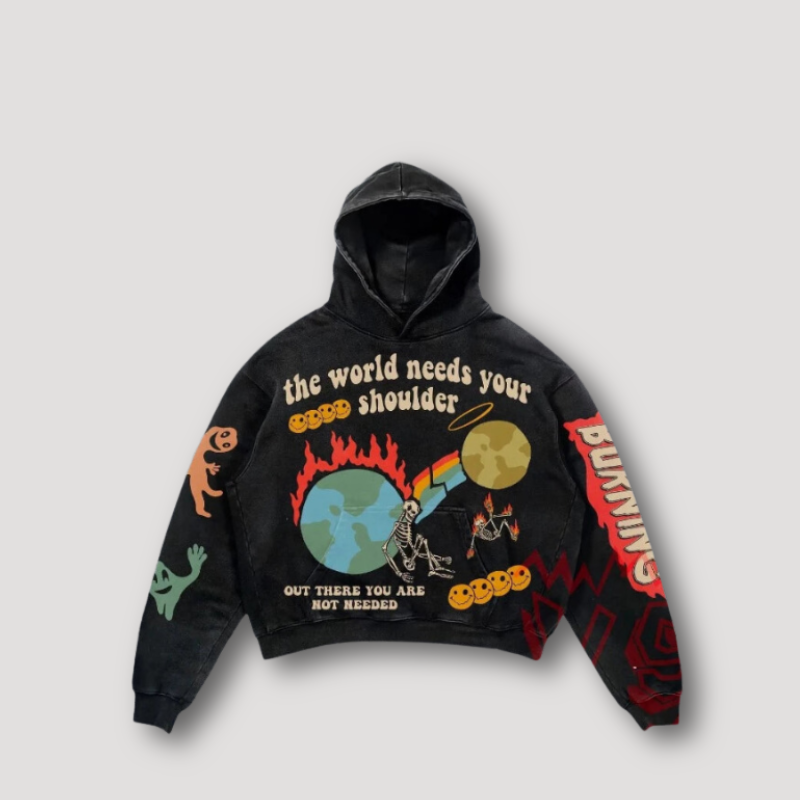 Graphic Hooded Sweatshirt Men's