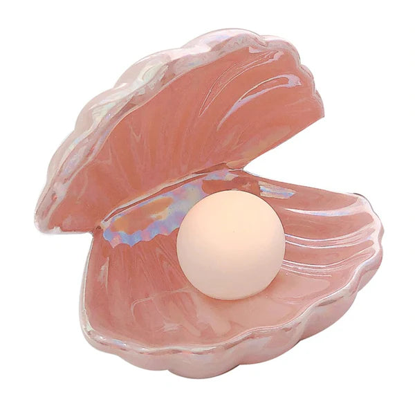 Pearl Shell Desk Night Lamp - Ceramic Material - Painted Type
