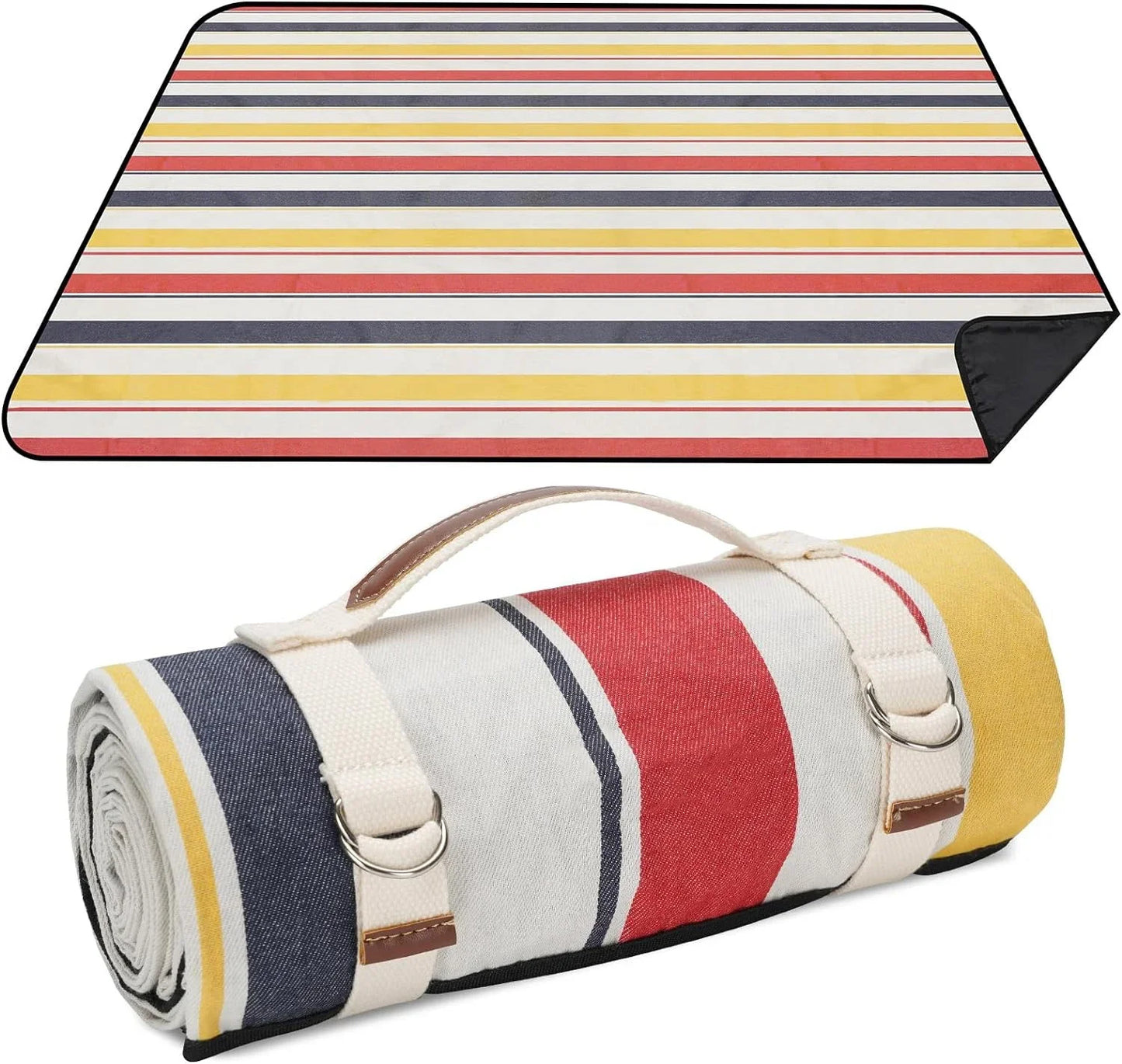 Picnic Blanket Waterproof - Portable - Carry Strap