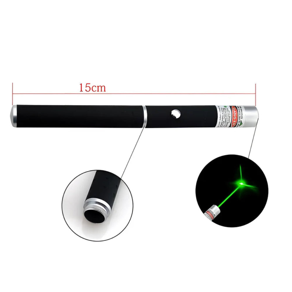 Powerful Laser Pointer - High Power - Adjustable Focus - Battery Operated