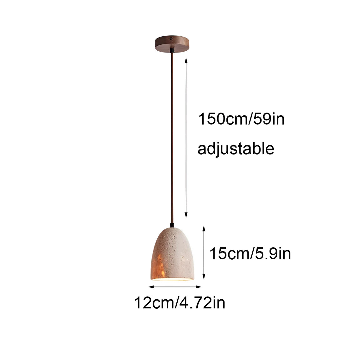 Retro Yellow Bell Pendant Light - Soft - Diffused Glow