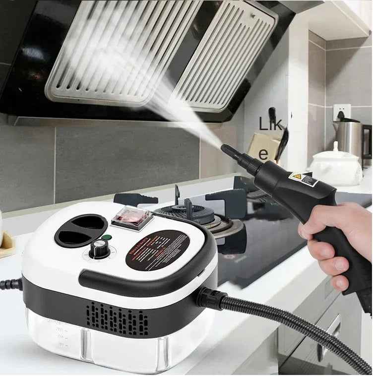 SteamCleaner – 2500W Compact Steam Cleaner for Home & Car, White