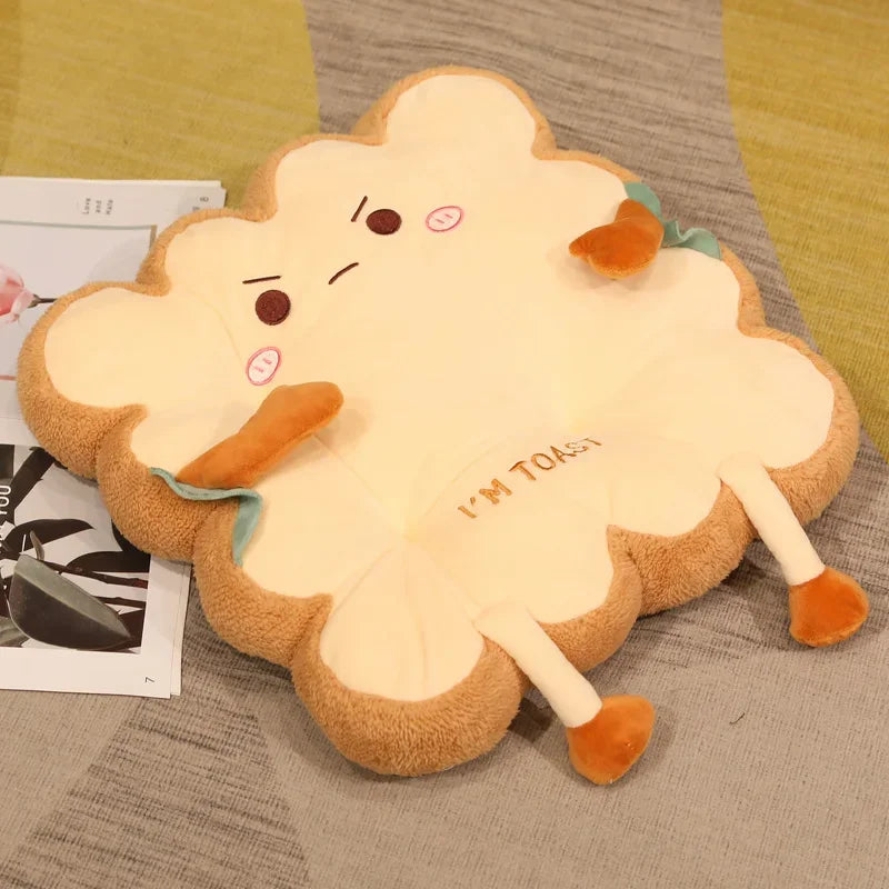 Toast Pillow Cushion | Soft Decorative Seat Cushion for Sofa & Chair