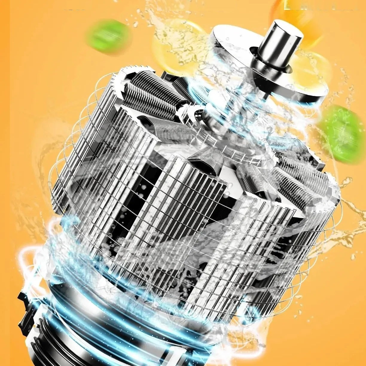 Ultra Compact Electric Fruit Juicer – 300W, Stainless Steel, Travel-Friendly