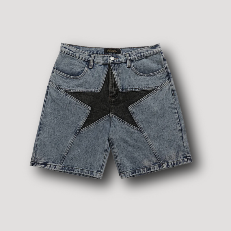 Star denim shorts on sale