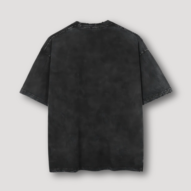 Vintage Washed Gengar Pokemon Oversized Tee Shirts Men