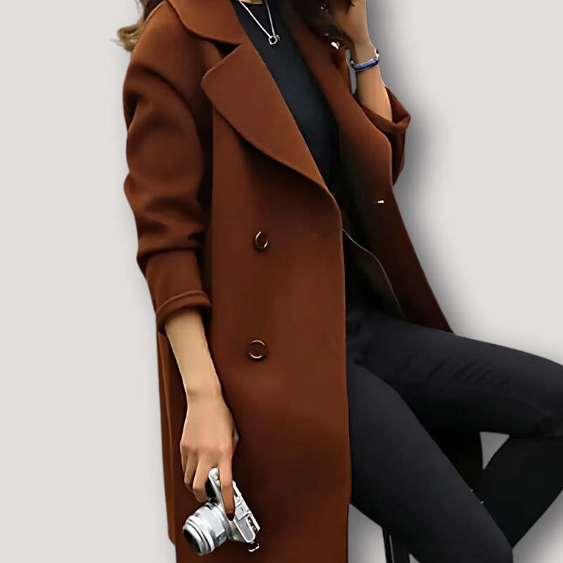 Elegant Double-Breasted Trench Coat Women Australia