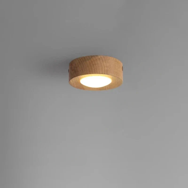 Wood Walnut Style Ceiling Lamp - Enhance Space - Modern Lighting