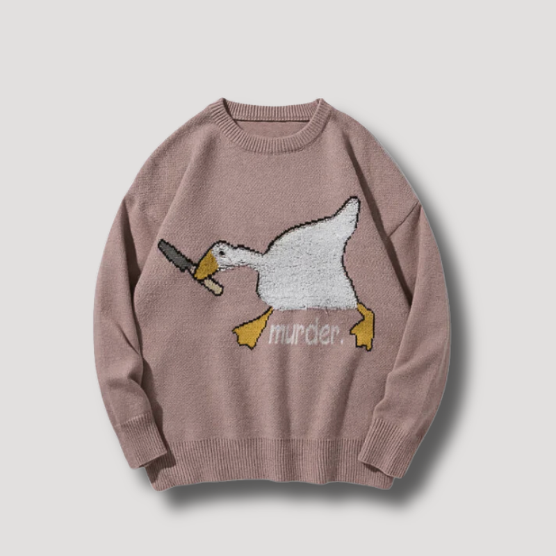 Goose Goose Duck Murder Knit Sweater