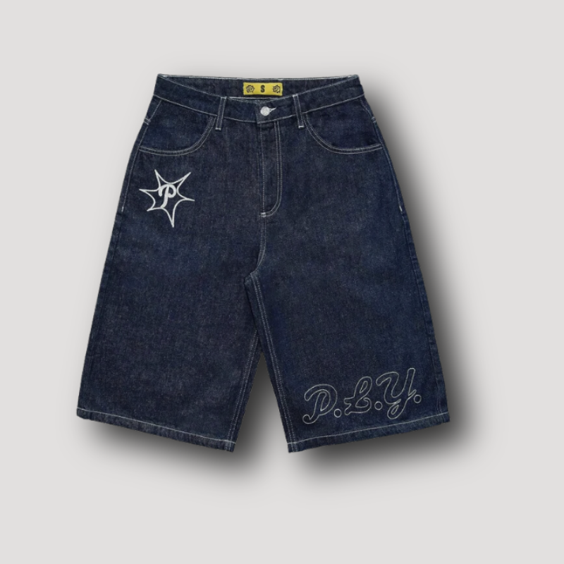 P.L.Y | Hip Hop Denim Shorts Men