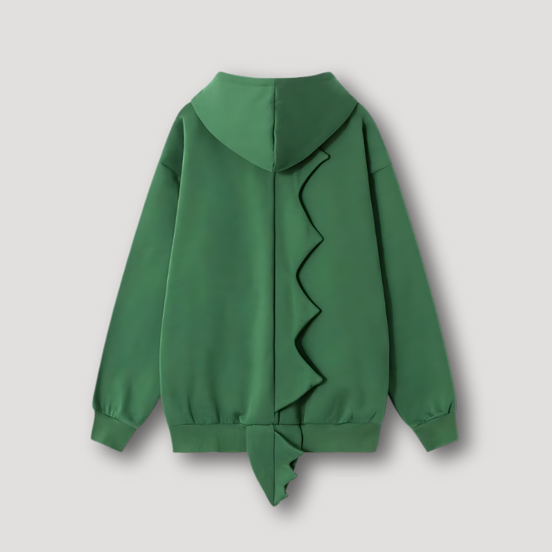 Dinosaur Costume Spike Tail Green Hoodies Sydneymode