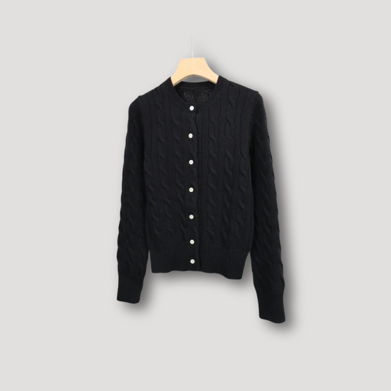 Women's Cable Knit Cardigan Sweater