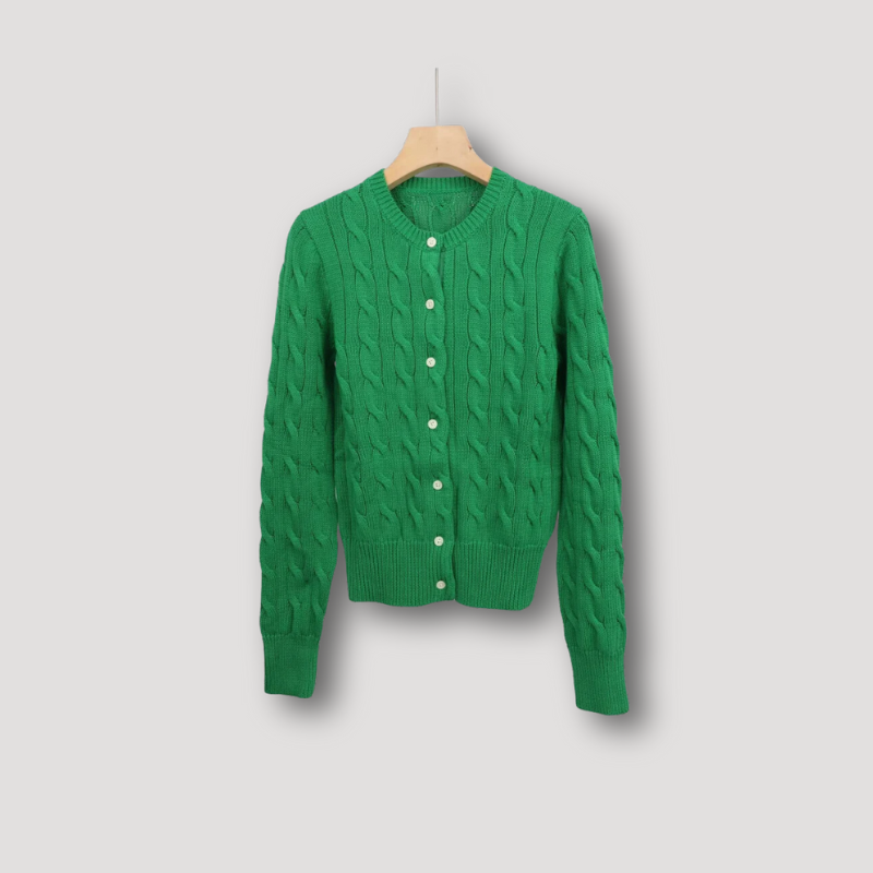Women's Cable Knit Cardigan Sweater
