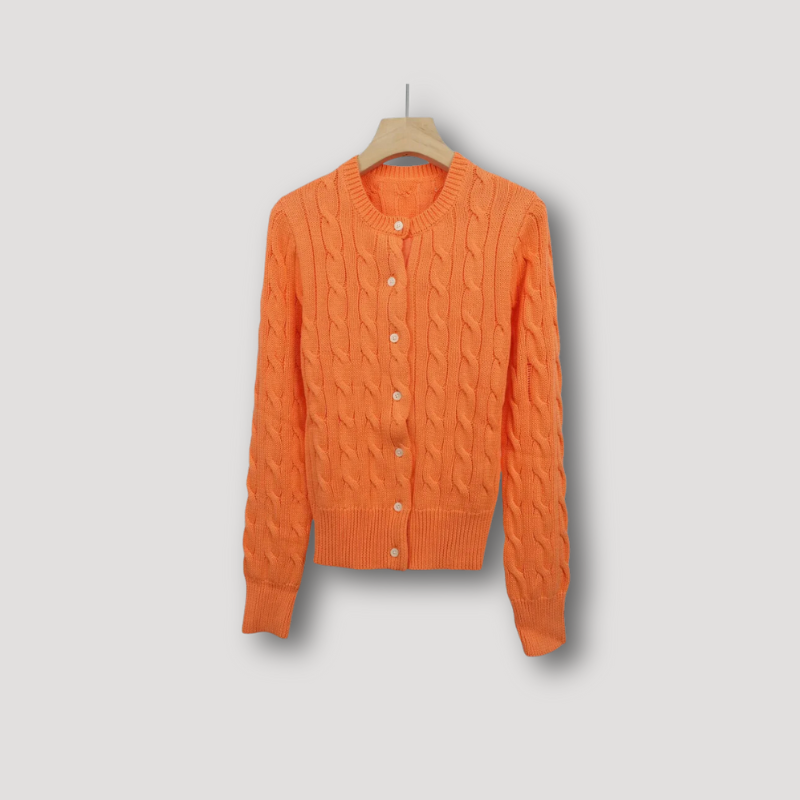 Women's Cable Knit Cardigan Sweater