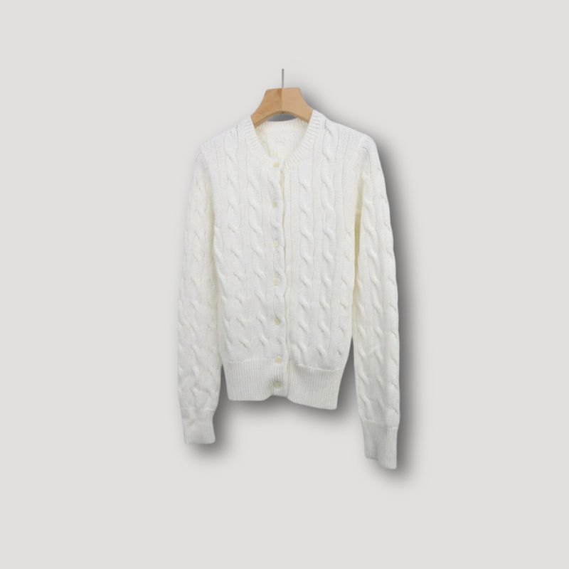 Women's Cable Knit Cardigan Sweater