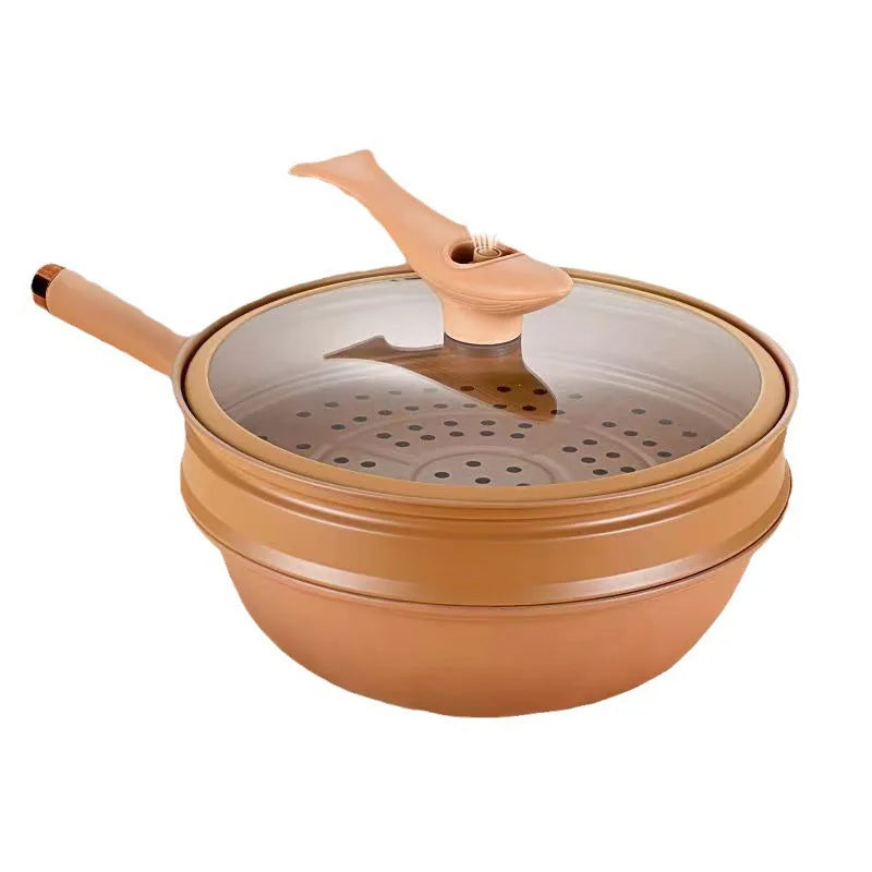 Non-Stick Wok Pan | Durable Carbon Steel | 30cm | Ergonomic Handle