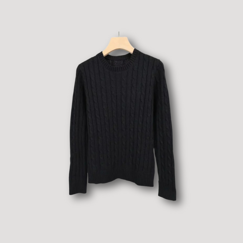 Slim Fit Cable Knitwear Sweater Women's
