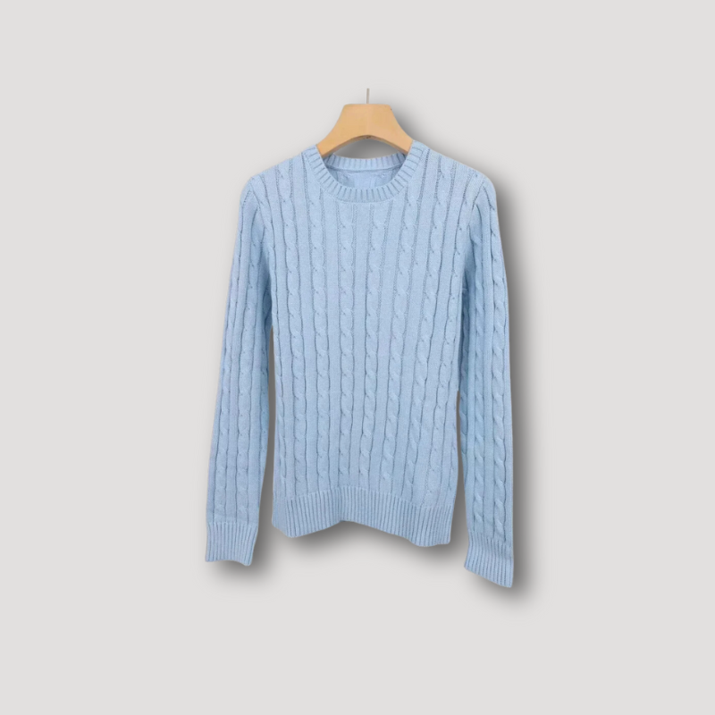 Slim Fit Cable Knitwear Sweater Women's