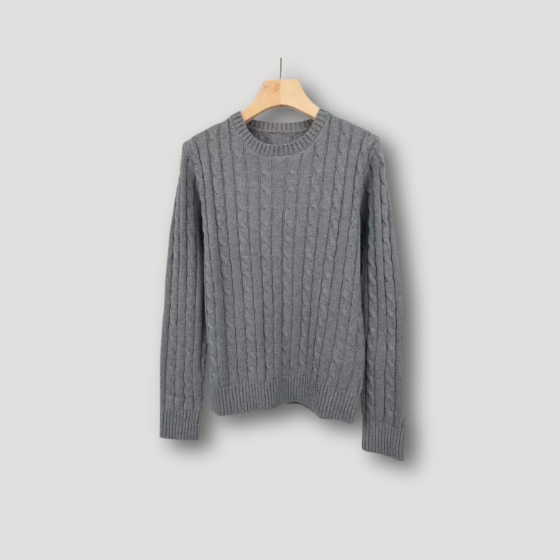 Slim Fit Cable Knitwear Sweater Women's