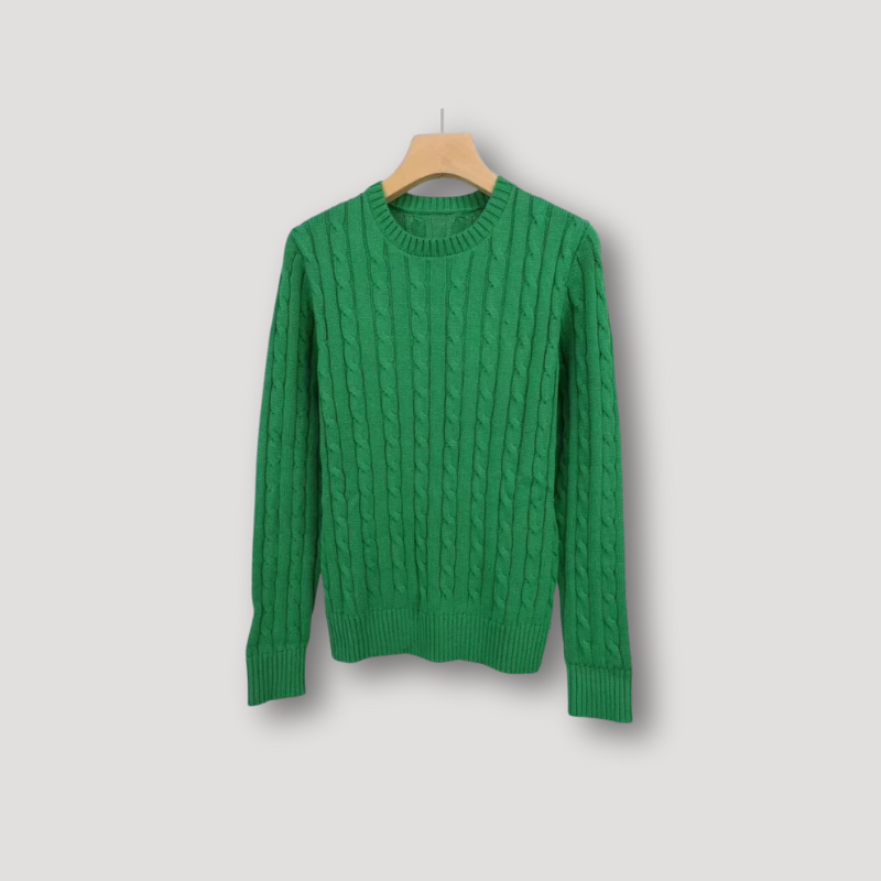 Slim Fit Cable Knitwear Sweater Women's