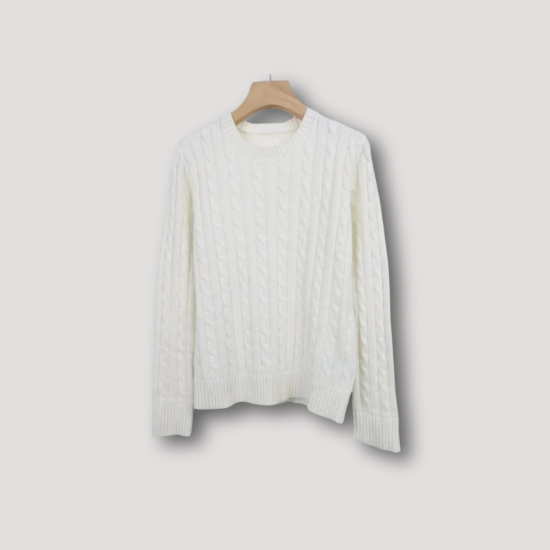 Slim Fit Cable Knitwear Sweater Women's
