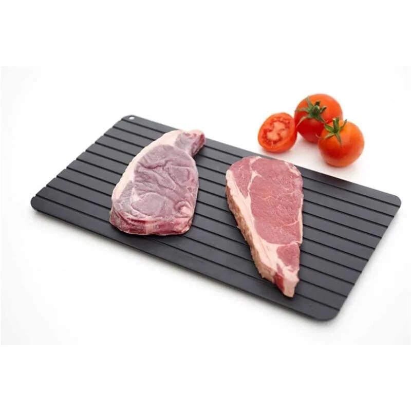 Non-Stick Aluminum Meat Defrosting Tray - Quick Thawing Kitchen Tool