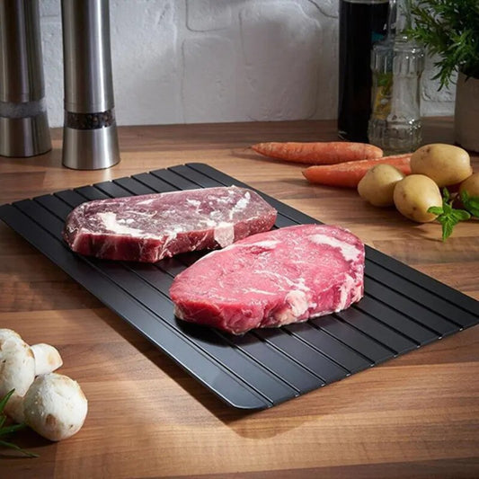 Non-Stick Aluminum Meat Defrosting Tray - Quick Thawing Kitchen Tool