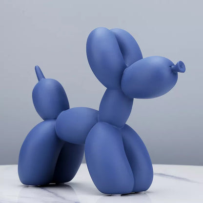 Abstract Balloon Dog Sculpture – Modern Resin Home Decoration – 21,5 × 8,5 × 18 cm