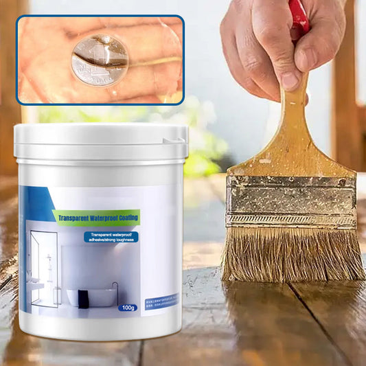 Pro-Grade Transparent Waterproof Sealant - Heavy Duty Leak Stopper - Roofs, Bathrooms & Outdoor Surfaces