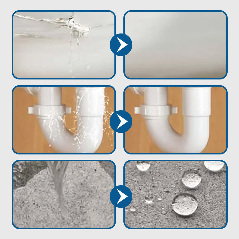 Pro-Grade Transparent Waterproof Sealant - Heavy Duty Leak Stopper - Roofs, Bathrooms & Outdoor Surfaces