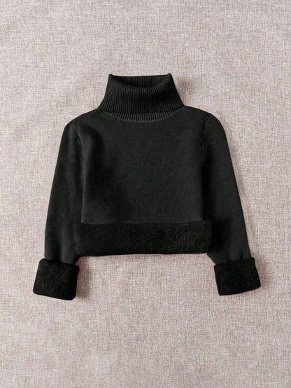 Thermal Turtleneck Knit Sweater – Slim Fit Winter Pullover
