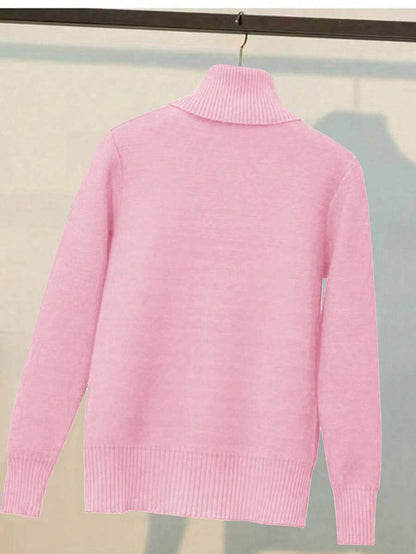 Thermal Turtleneck Knit Sweater – Slim Fit Winter Pullover