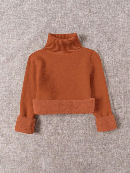 Thermal Turtleneck Knit Sweater – Slim Fit Winter Pullover