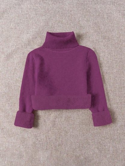 Thermal Turtleneck Knit Sweater – Slim Fit Winter Pullover