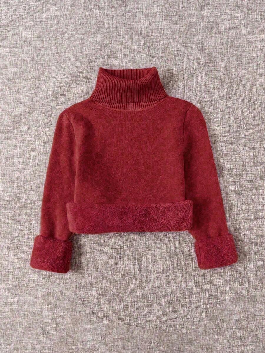 Thermal Turtleneck Knit Sweater – Slim Fit Winter Pullover