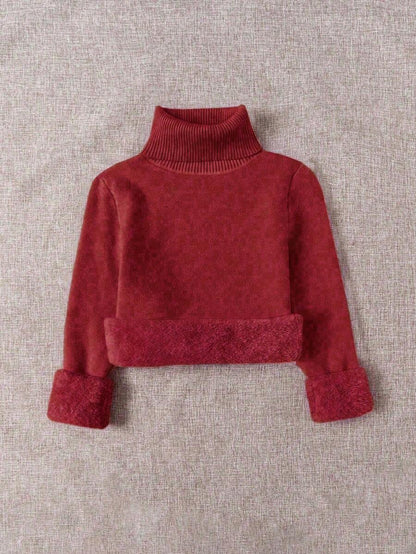 Thermal Turtleneck Knit Sweater – Slim Fit Winter Pullover