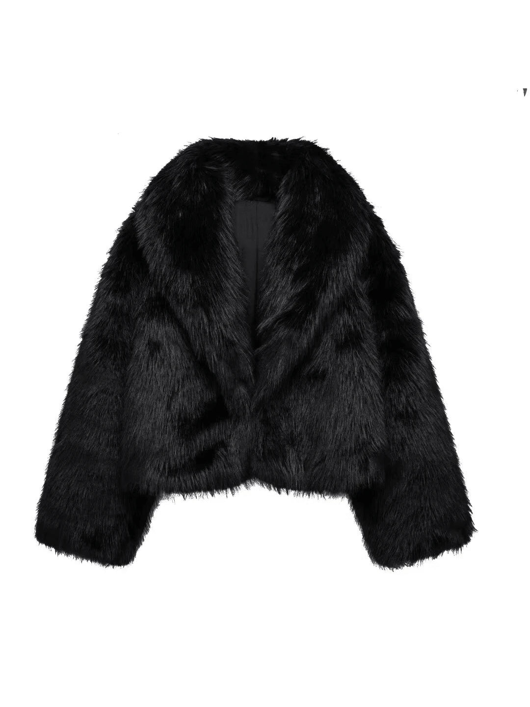 Faux Fur Collar Jacket – Women's Winter Coat – Date Brown Casual Outerwear