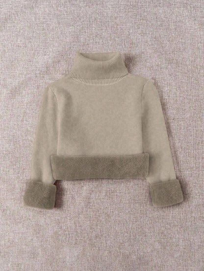 Thermal Turtleneck Knit Sweater – Slim Fit Winter Pullover