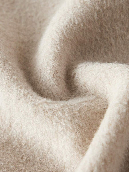 Women Faux Fur Wrap Coat  – Elegant Oversized Winter Jacket