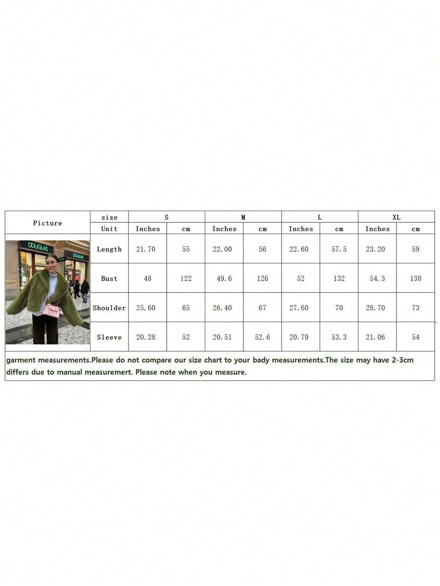 Women's Retro High-End Faux Fur Short Jacket, Loose Version Fashion Casual Coat Winter