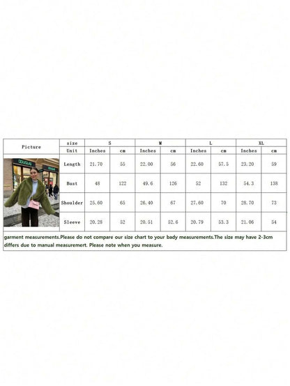 Women's Retro High-End Faux Fur Short Jacket, Loose Version Fashion Casual Coat Winter