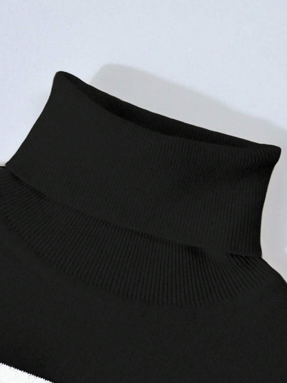Thermal Turtleneck Knit Sweater – Slim Fit Winter Pullover