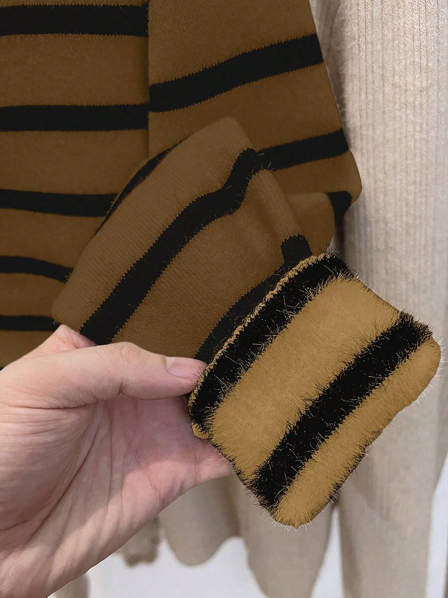 Thermal Turtleneck Knit Sweater – Slim Fit Winter Pullover