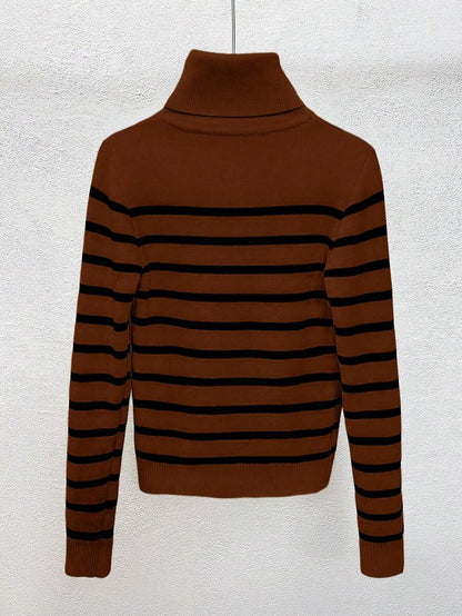 Thermal Turtleneck Knit Sweater – Slim Fit Winter Pullover